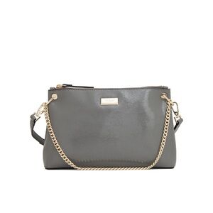 Kate Spade Bixby Place Hare Gray Patent Leather Crossbody Bag